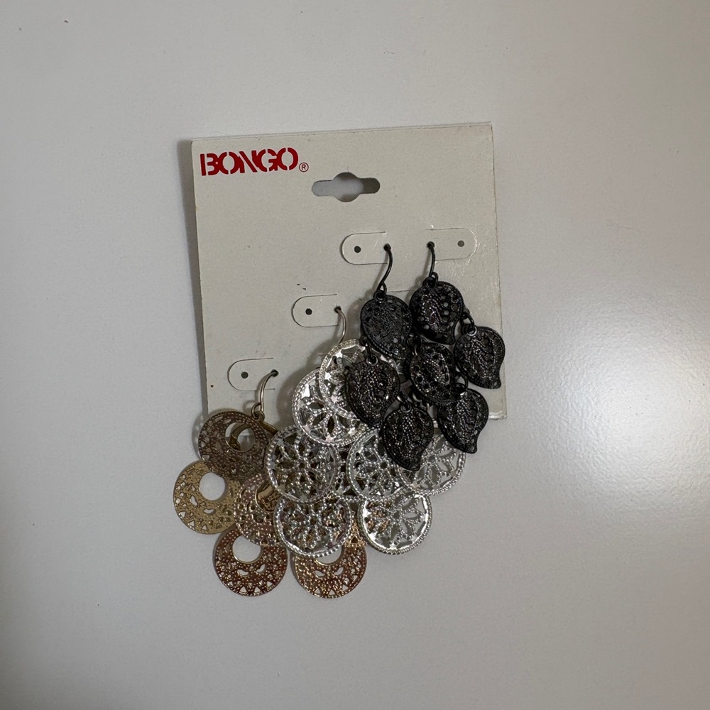 Bongo earrings set